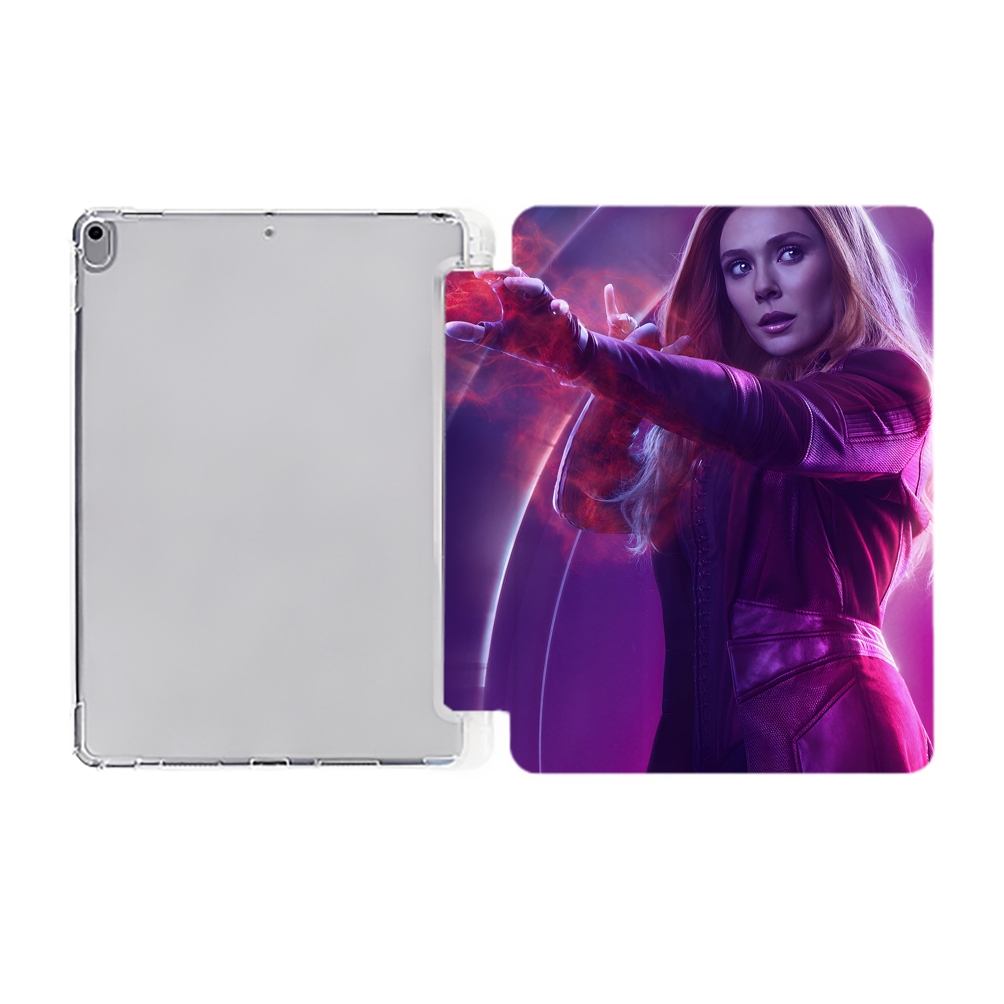（画像用） アベンジャーズ The Avengers IPad ケース ペン収納付き 三つ折りスタンド PUレザー×シリコン 対応機種9.5/10.5/10.9インチ